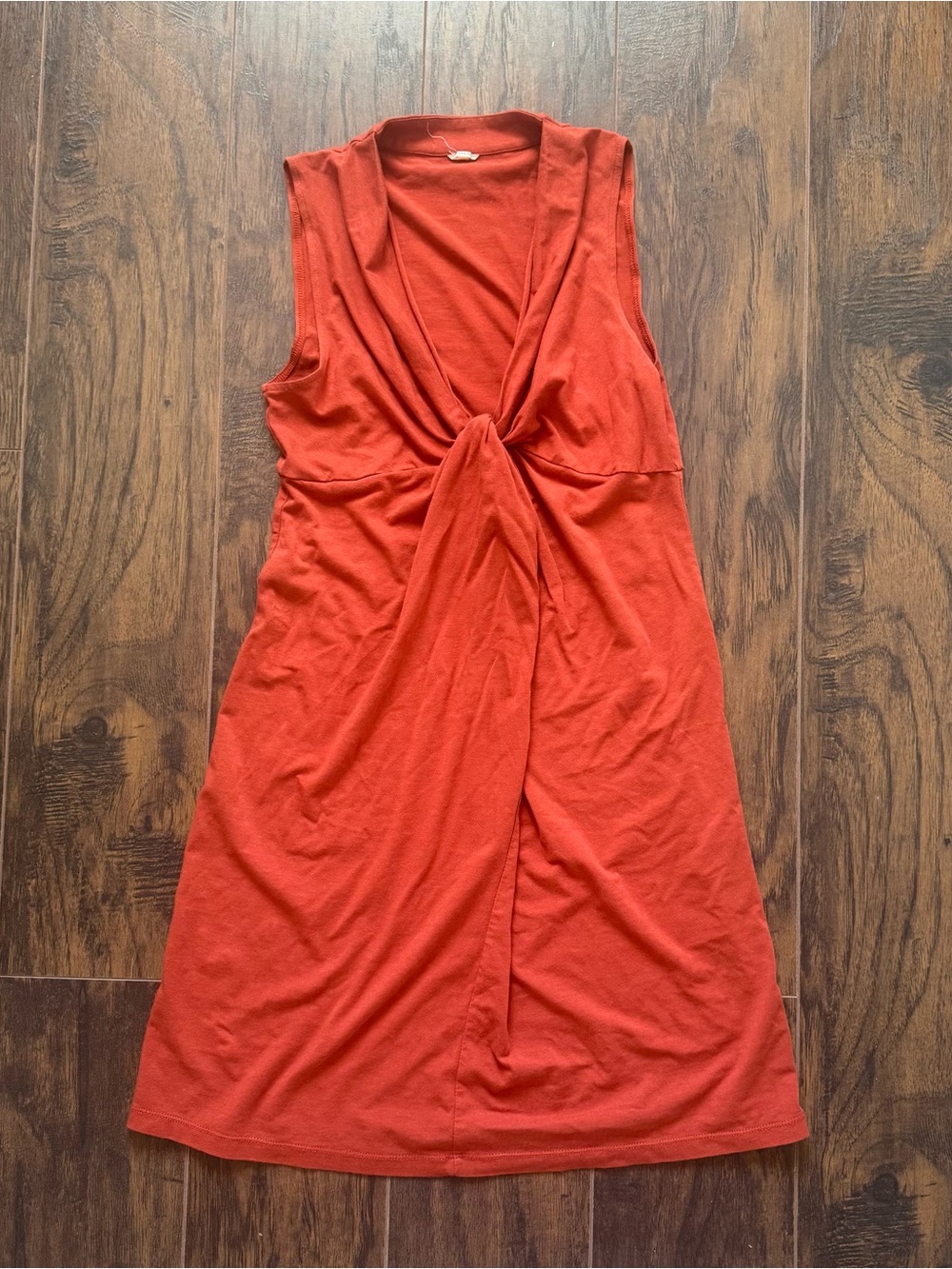 J.Crew Rust Knot-Front V-Neck Sleeveless Dress Size XS